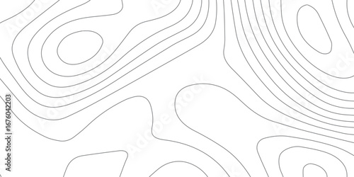Abstract topographic mountain pattern, seamless black background with white contour lines, stylized elevations, geographic map relief, and textured paper-like surface.