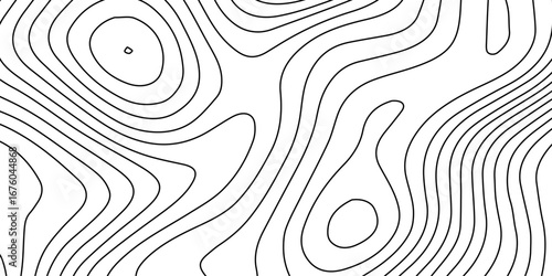 Minimal white luxury topographic map background with flowing wave curve lines, digital contour design, seamless geography grid vector artwork