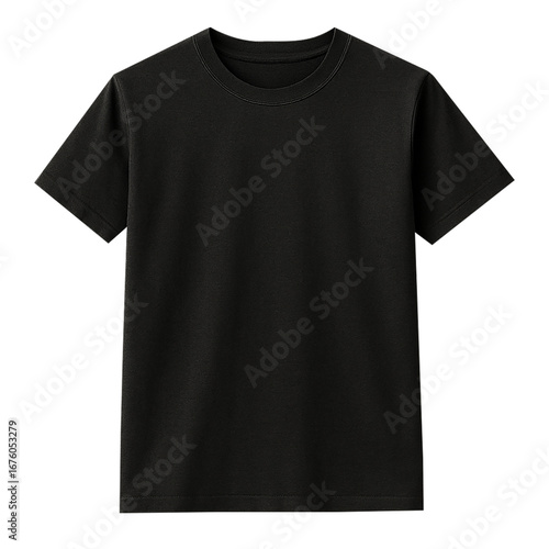 Men's Black T-Shirt | Classic Plain Crew Neck Tee