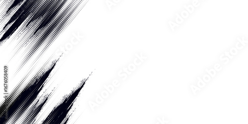 Glitch distorted grunge layer . Noise destroyed texture . Trendy defect error shapes . Overlay grunge texture . Distressed effect .Vector shapes with a halftone dots screen print texture
