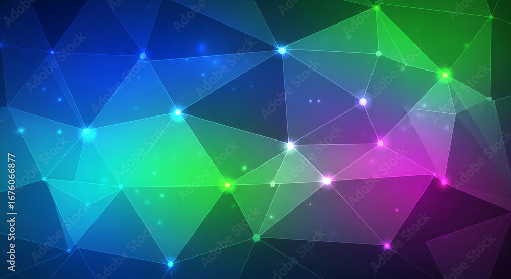 Obraz premium Colorful futuristic geometric background with triangles, polygon pattern, and mosaic shapes