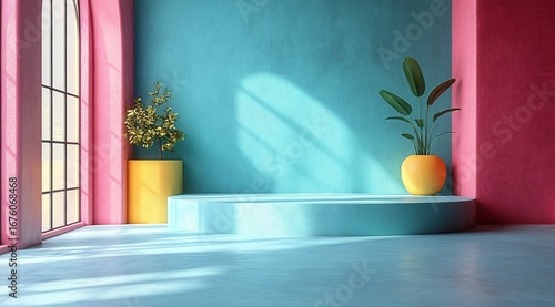 interior design scene with a vase