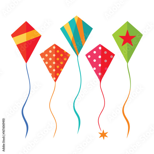 Colorful Decorative Kite Illustration