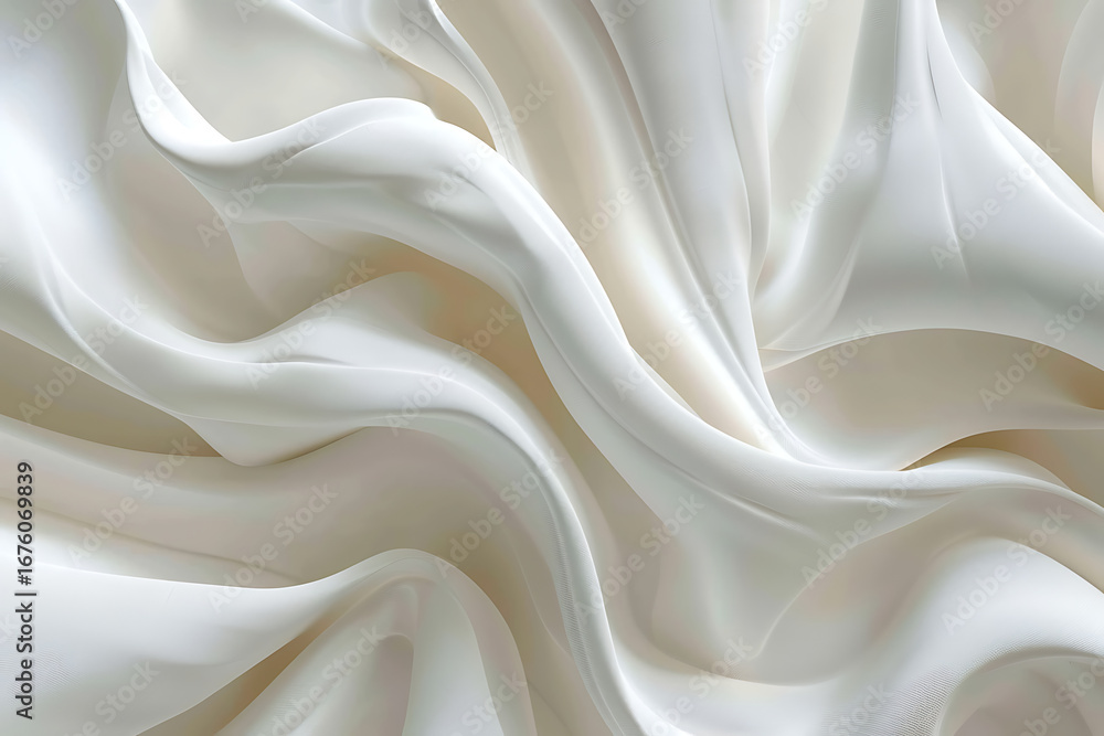Obraz premium Abstract soft fabric swirls in gentle earth tones with subtle color variations