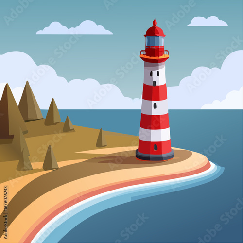 Leuchtturm an der Küste