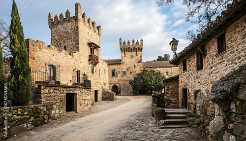 Fototapeta Naklejka Na Ścianę i Meble -  narrow street in the old town of tallinn