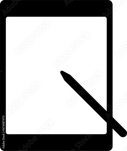 シンプルなタブレットのアイコン