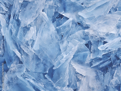Glacial ice shards texture seamless frozen background