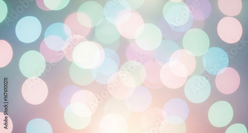 Festive Soft Light Bokeh Background with Pastel Colors and Gentle Glow