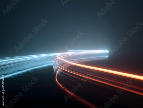 Minimal air current streaks futuristic wallpaper 
