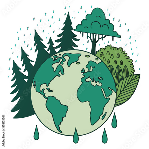 green planet earth