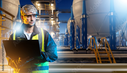 Valokuva Man refinery engineer