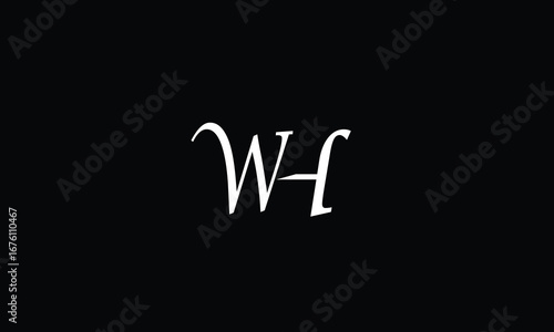 WH,HW,W,H abstract, letters, logo, monogram, style, symbols, ambitions, icons, 
