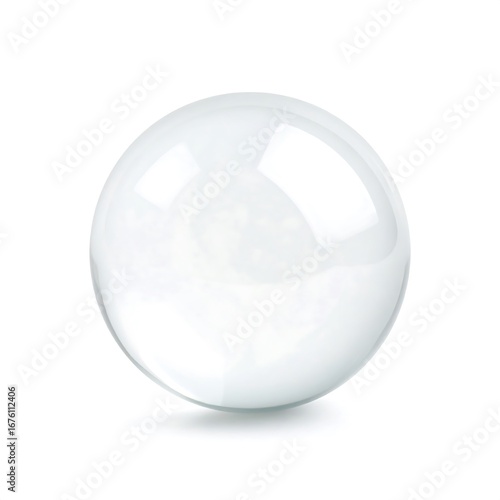 A pristine, clear sphere