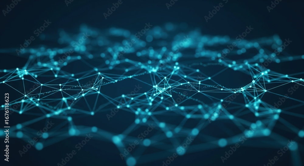 Obraz premium Abstract network design technology graphic