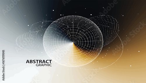 Vector Abstract Graphic with Spheres and Gradients for Modern Design