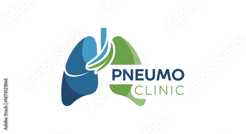 Pneumo Clinic Logo Design for Pulmonary Health Awareness in Medical Environment - Graphic Representation