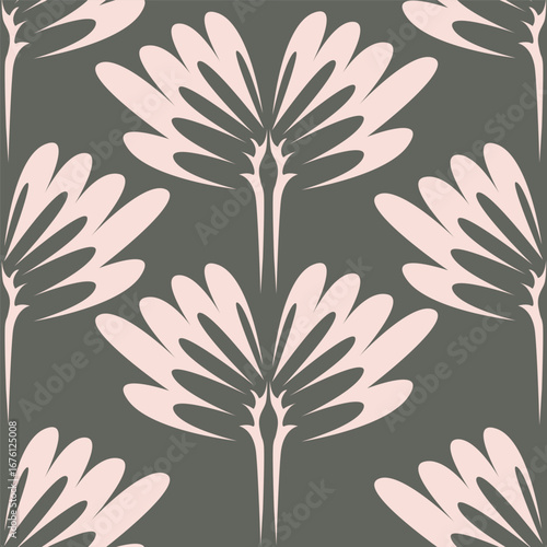 abstract a solid multicolor small and big flower mixed vector pattern arrangement with medium color, all over vector design with white background illustration digital