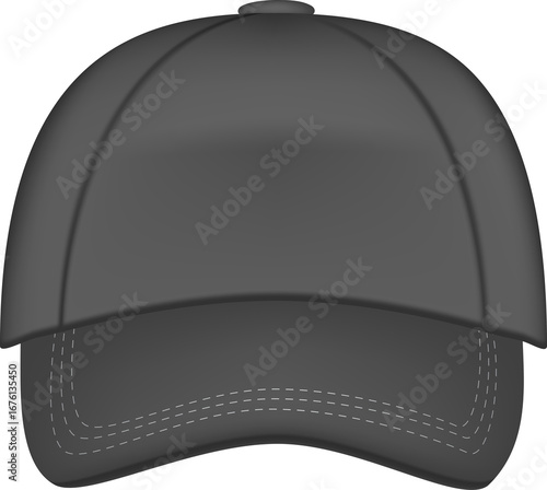 black baseball cap