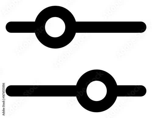 Modern interface slider controls offering precise digital adjustment for technology and design projects