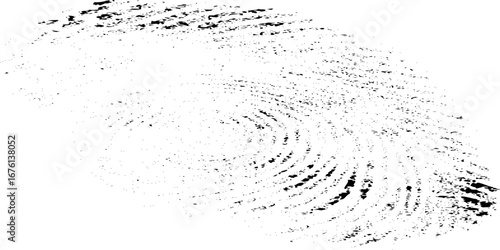 An abstract fingerprint design with a grunge texture background. Vector fingerprints Transparent background.