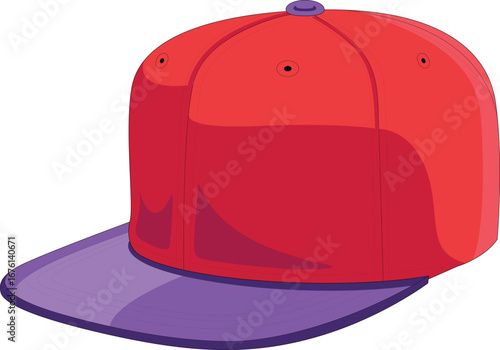 red baseball cap