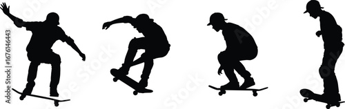 skateboard, silhouette, skater, trick, jump, sport, motion, urban, freestyle, extreme, youth, rider, balance, action, cool