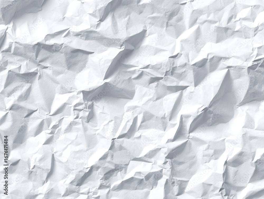 Obraz premium Crumpled white paper texture (3)
