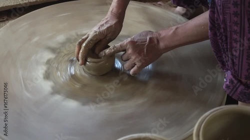 Artisans making pottery, Traditional Thanh Ha Pottery Village, Quang Nam, Vietnam Travel