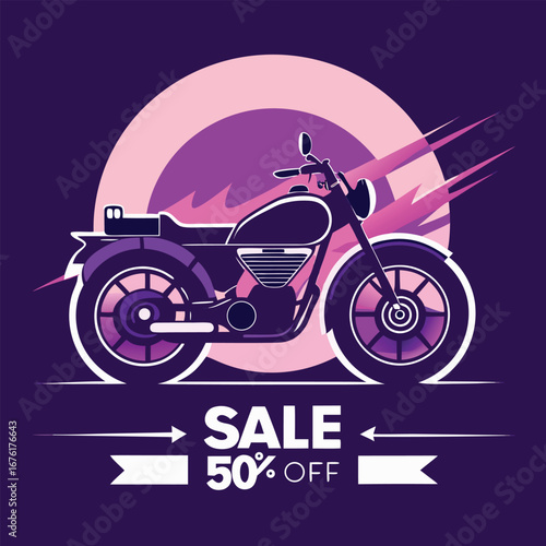 Motorcycle social media post