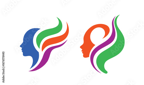woman fashion logo