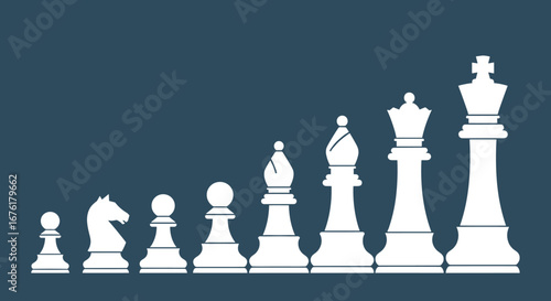 Strategic progression of chess pieces illustrating growth and development in gameplay dynamics