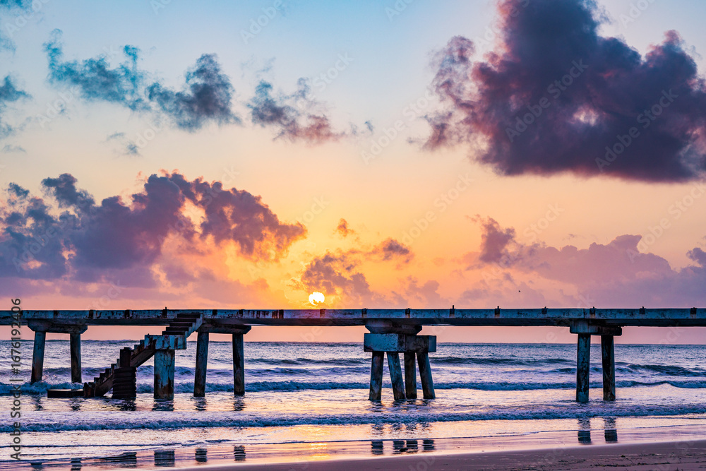 Fototapeta premium sunset on the beach