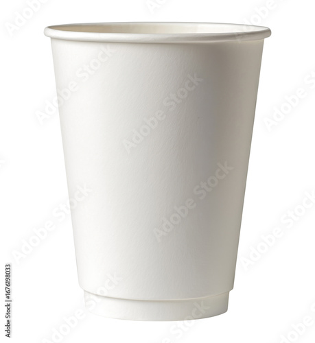 Wallpaper Mural Simple white disposable paper cup isolated on a transparent background Torontodigital.ca