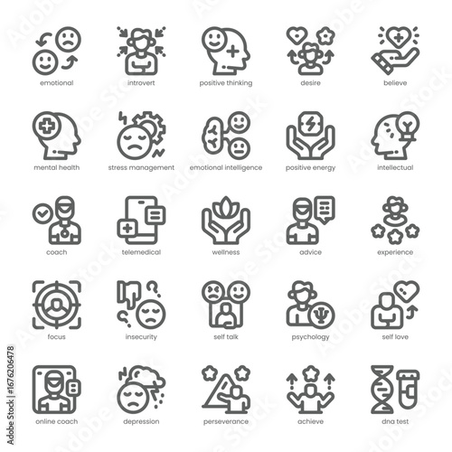 Health Coach Icon pack for your website, mobile, presentation, and logo design. Health Coach Icon outline design. Vector graphics illustration and editable stroke.
