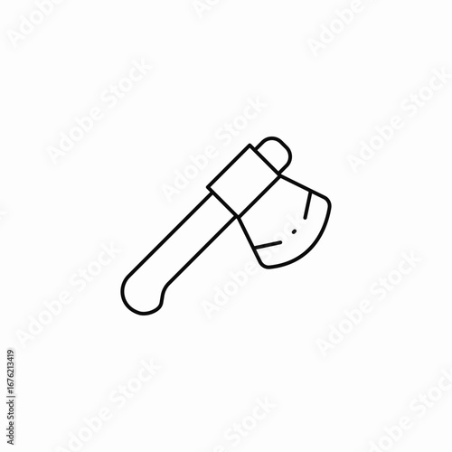 axe tool icon sign vector