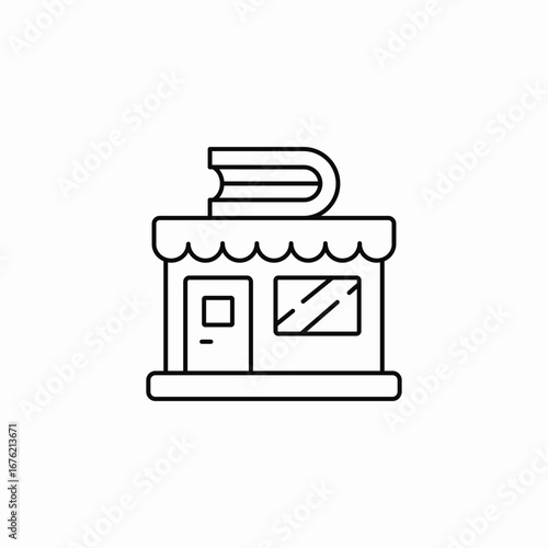 bookstore icon icon sign vector
