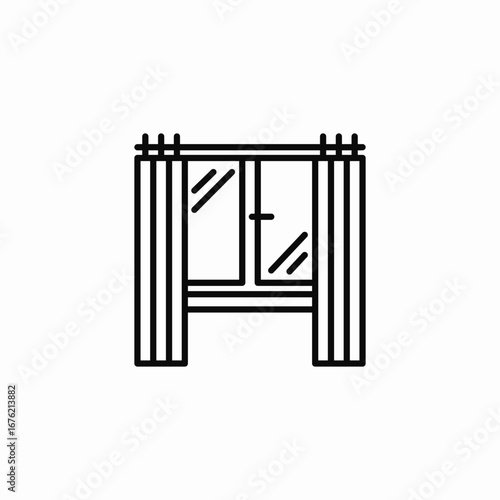 bus stop shelter icon sign vector