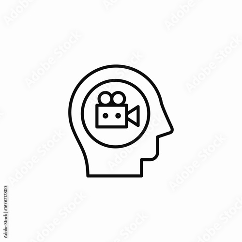 video production idea icon sign vector