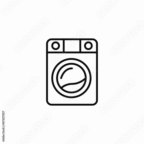 washing machine icon sign vector