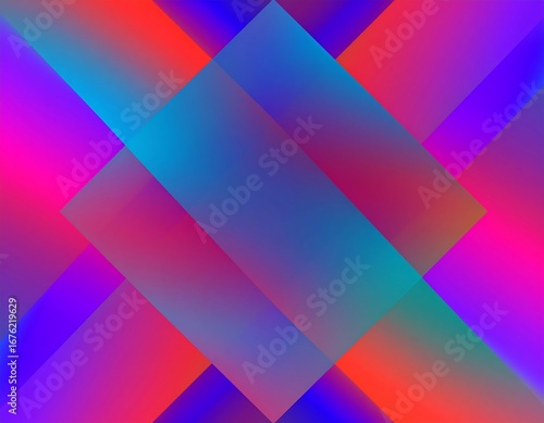 Abstract geometric shapes in vibrant colors
