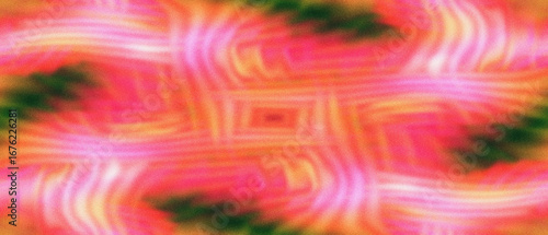Abstract Pink Orange Yellow Green Swirl Pattern Background