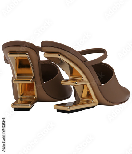 Image of a shoes for fashion on transparent background