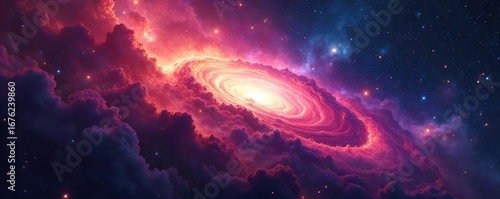 Mesmerizing cosmic cloud of gas and dust, swirling colors illuminate the vast expanse of space, stellar birth and death in a vibrant nebula , dust, wonder, reflection nebula