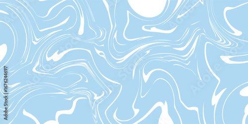 Abstract background seamless pattern with colorful waves. Trendy vector illustration in retro psychedelic style