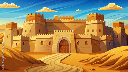 Bam Citadel, Iran
Earthen ramparts and towering gateways of an ancient desert fortress rise dramatically from golden sands, reflecting centuries of resilience and architectural ingenuity in clay.