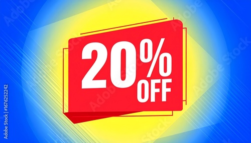 Sale banner with 20% discount