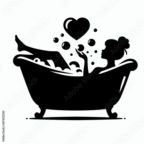 Bubble bath romantic