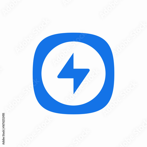 Billede på lærred bolt energy icon sign vector