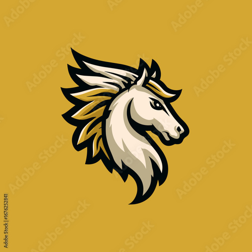 Horse logo design with a modern flair